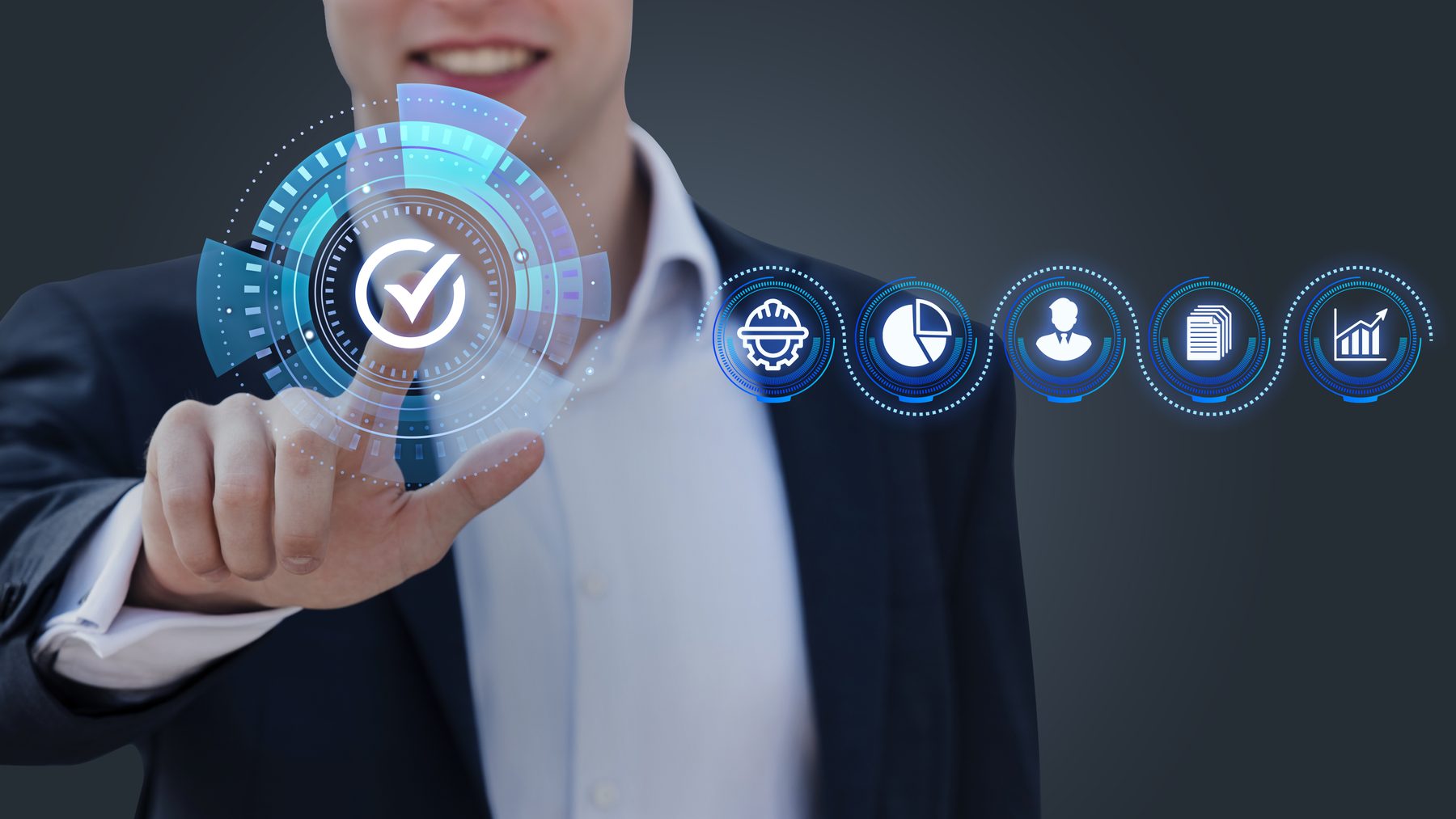 Trusted, verified partnership concept